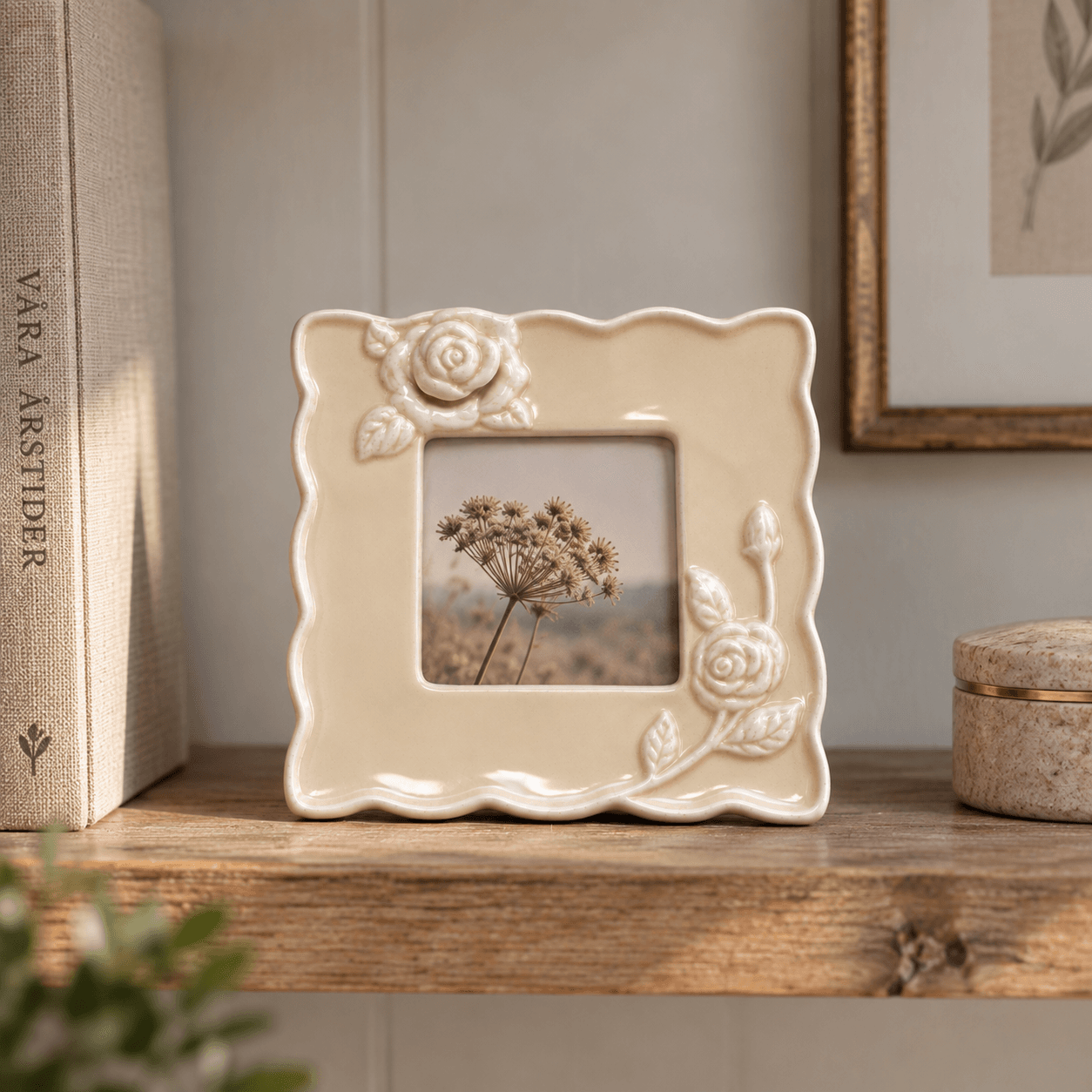 Fotoram keramik antikvit 7×7 cm