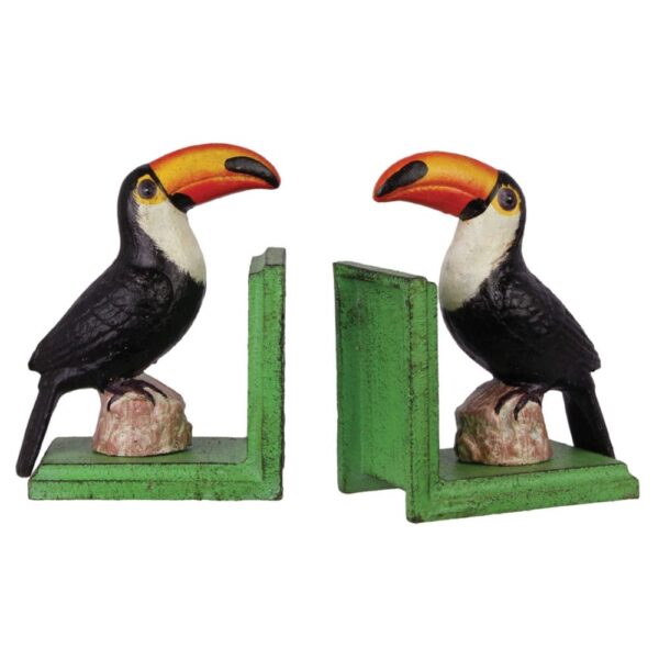 Bokstöd tucan 1-par, gjutjärn