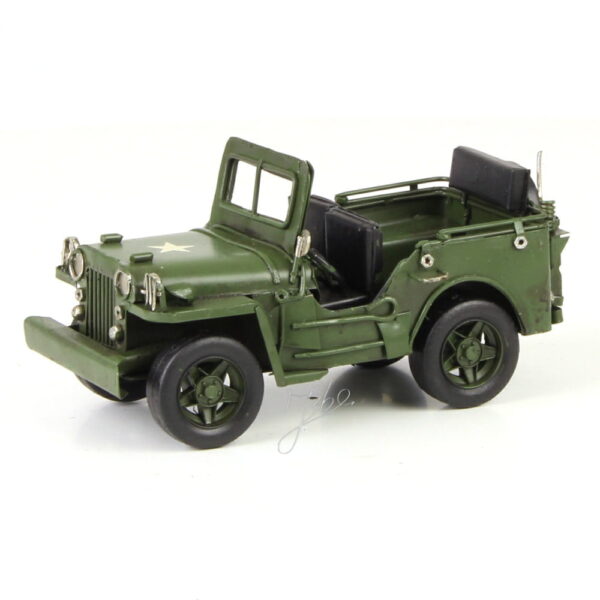 Plåtbil Willys jeep 17 cm
