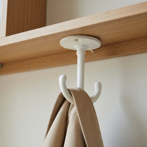 Ankarkrok gjutjärn vit 7 cm