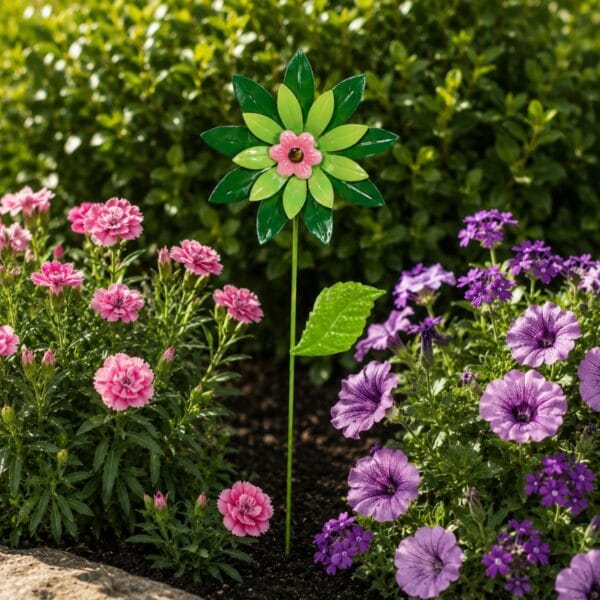 En rolig trädgårdsdekoration som sätter färg på odlingar och blomsterarrangemang och blir ett uppskattat blickfång både för stora och små. Höjd 75 cm.