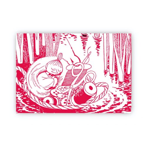 Bordstablett Mumin med motiv från Tove Janssons berättelser. Tillverkad i praktisk miljövänlig PET-plast som är lätt att torka av. Mått 40×27 cm.