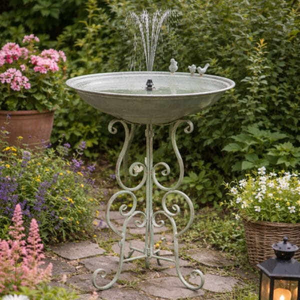Fågelbad med ställning 76 cm