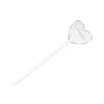 Dekorationsstick i trä format som ett hjärta med texten I Love You. Perfekt för blomkrukor, buketter och planteringar. Total längd 20 cm.
