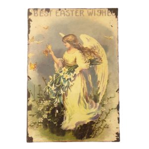 Plåttavla Best Easter Wishes. Mått 20x13,5 cm.