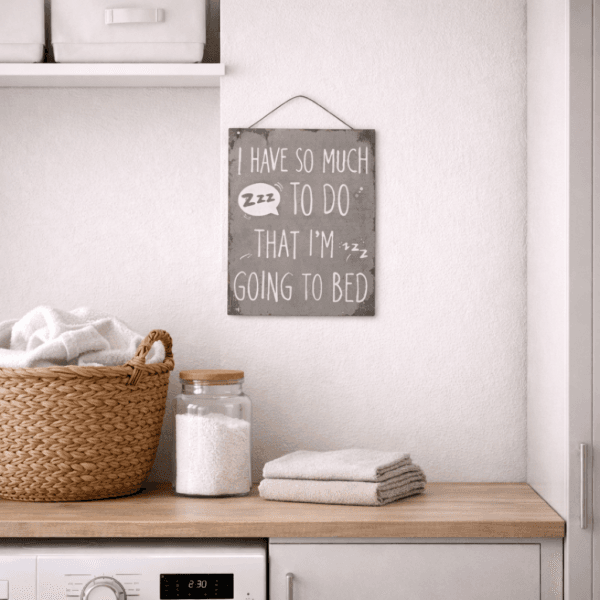 Plåttavla Going to bed