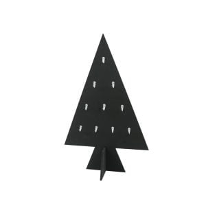 Gran i trä med 10 krokar för att pynta med julkulor. Eller kanske för små julklappar?