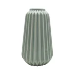 Keramikvas med struktur. Mått: 16,5x9,5 cm (hxd).