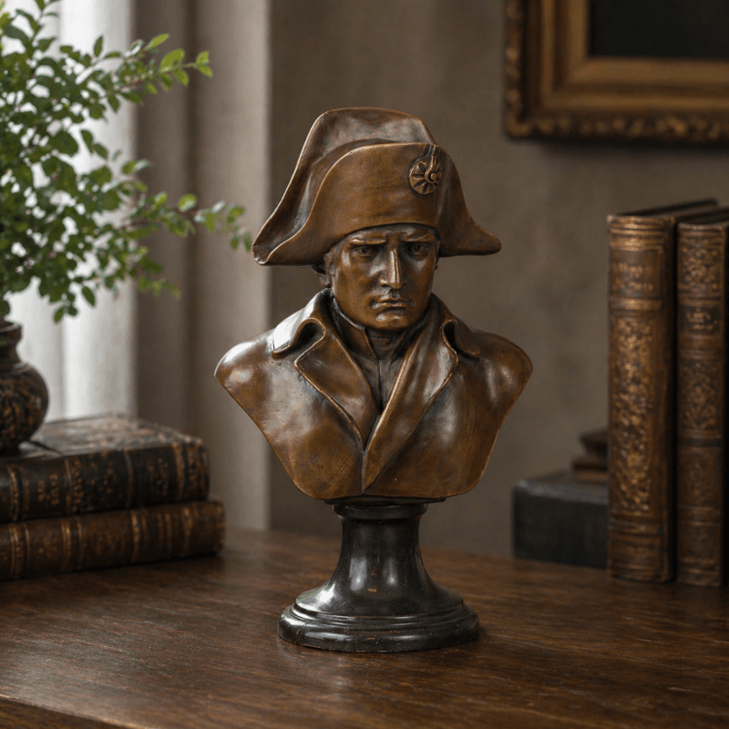 Byst av Napoleon i brons 25 cm. Klassisk och dekorativ figur som ger rummet en elegant och historisk känsla.