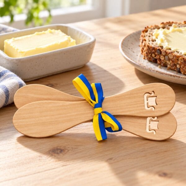 Smörknivar vikingaskepp svenskt hantverk set om 2