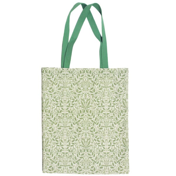 Tygkasse med Acorn av William Morris i slitstark canvas. Praktisk tygväska 45 × 35 cm med klassiskt Arts & Crafts-mönster i gröna toner.
