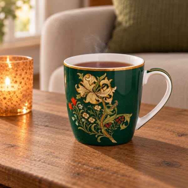 William Morris Golden Lily grön Mugg 400 ml