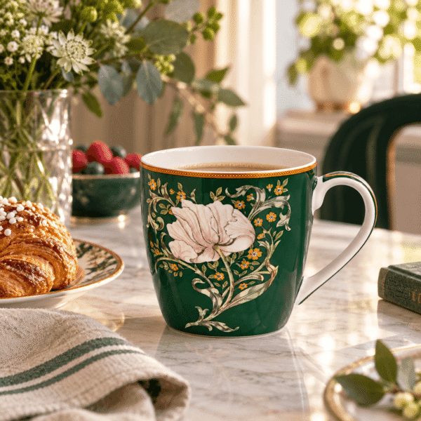 William Morris Pimpernel grön Mugg 400 ml